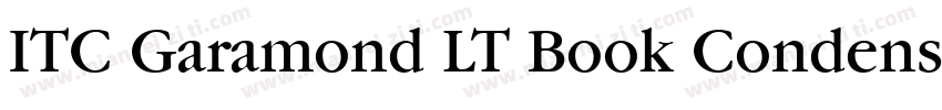 ITC Garamond LT Book Condensed字体转换